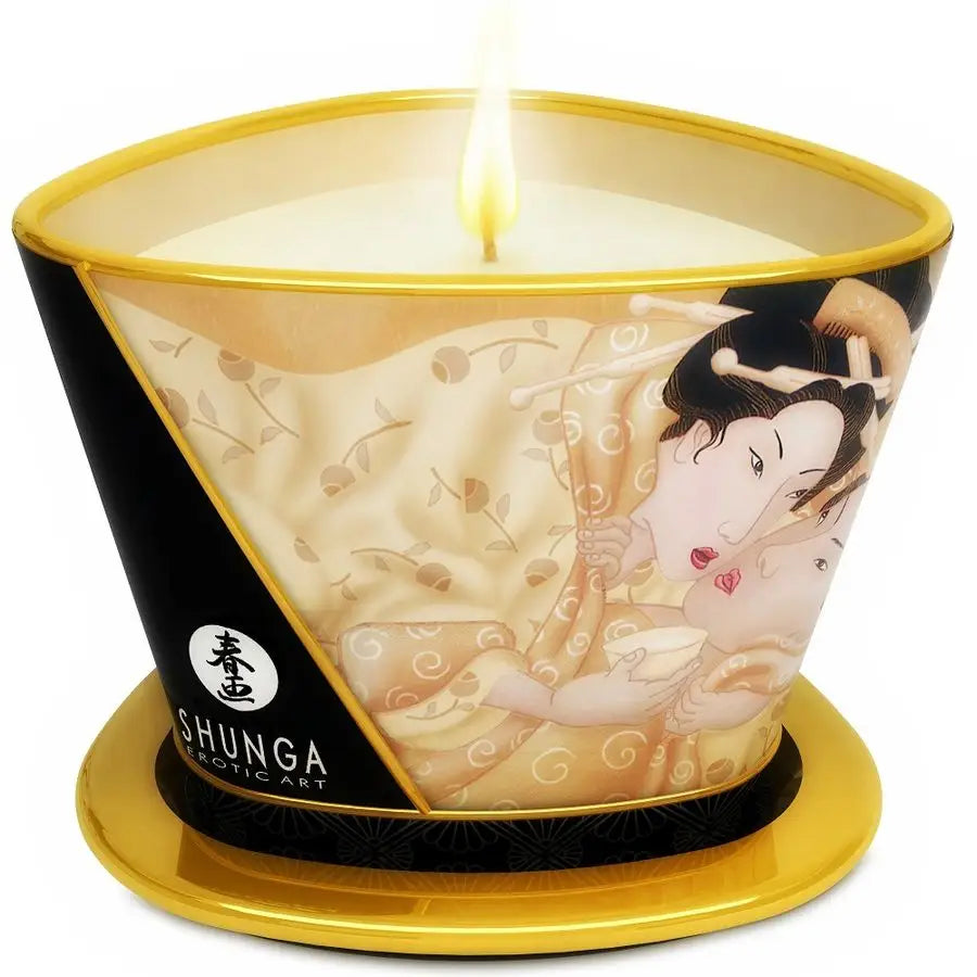 Shunga - mini caress by candelight vela masaje vainilla 170