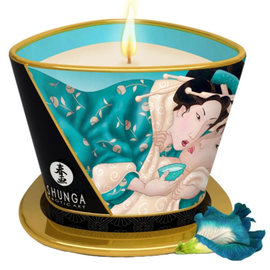 Shunga - vela de masaje island blossoms 170 ml