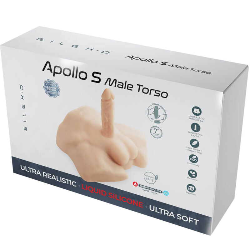 Silexd - apollo s torso bajo realístico masculino