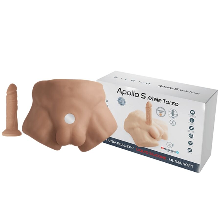 Silexd - apollo s torso bajo realístico masculino caramelo