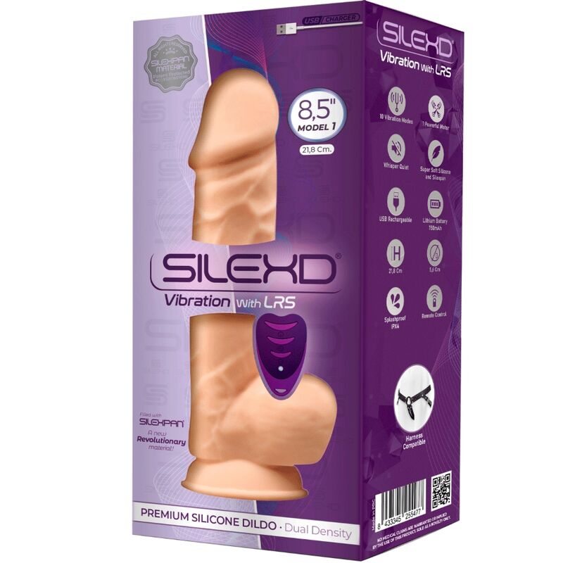 Silexd - modelo 1 pene realístico vibrador silicona premium