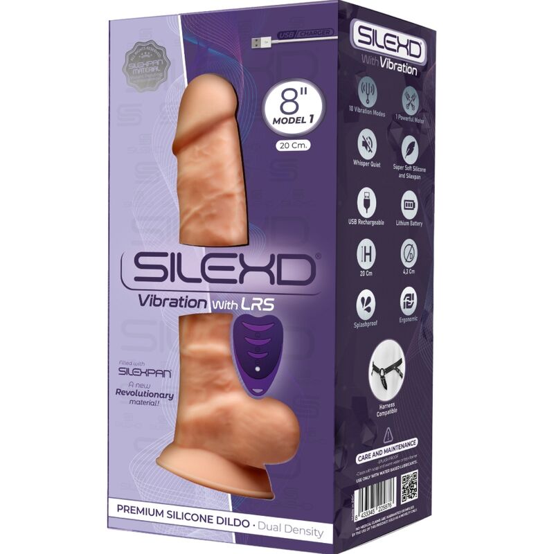 Silexd - modelo 1 pene realístico vibrador silicona premium