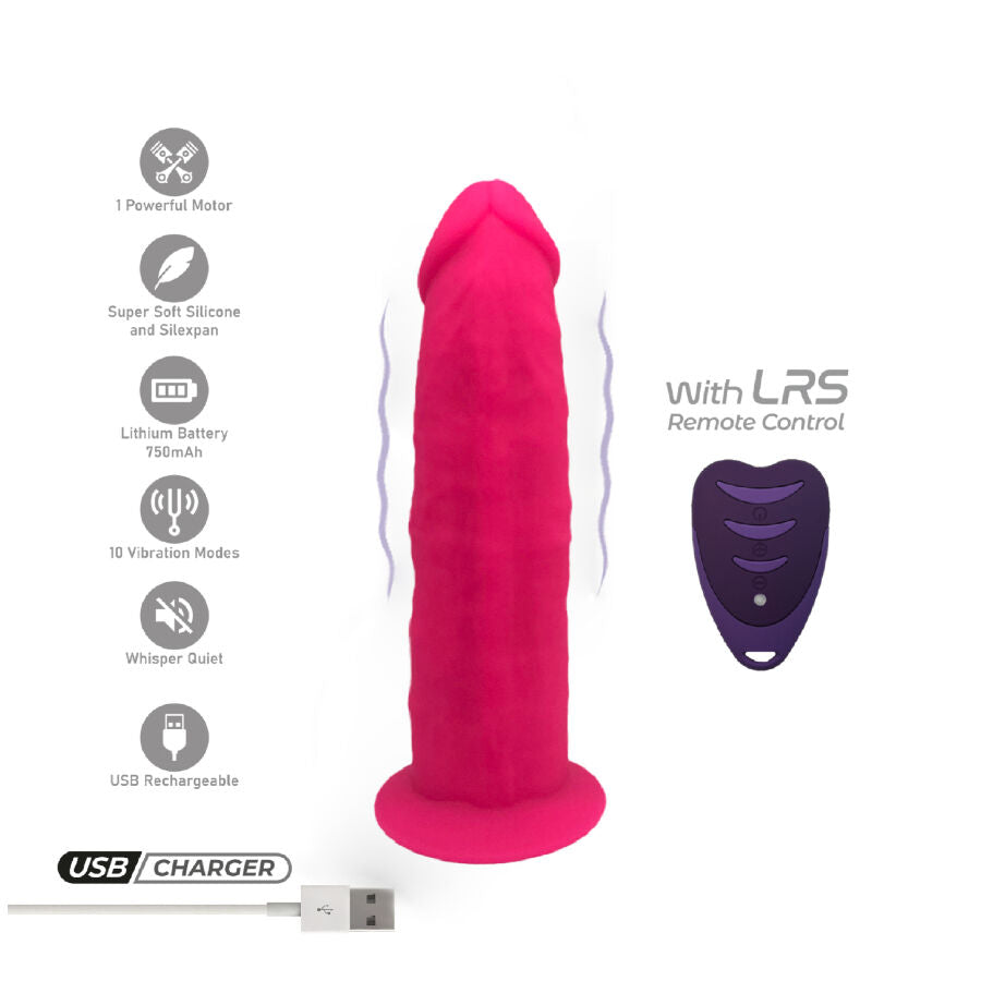 Silexd - pene realístico modelo 2 rosa + control remoto lrs
