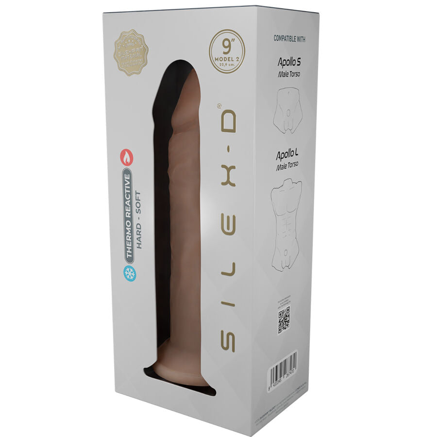 Silexd - pene realístico modelo 9 silicona líquida 22.8 cm
