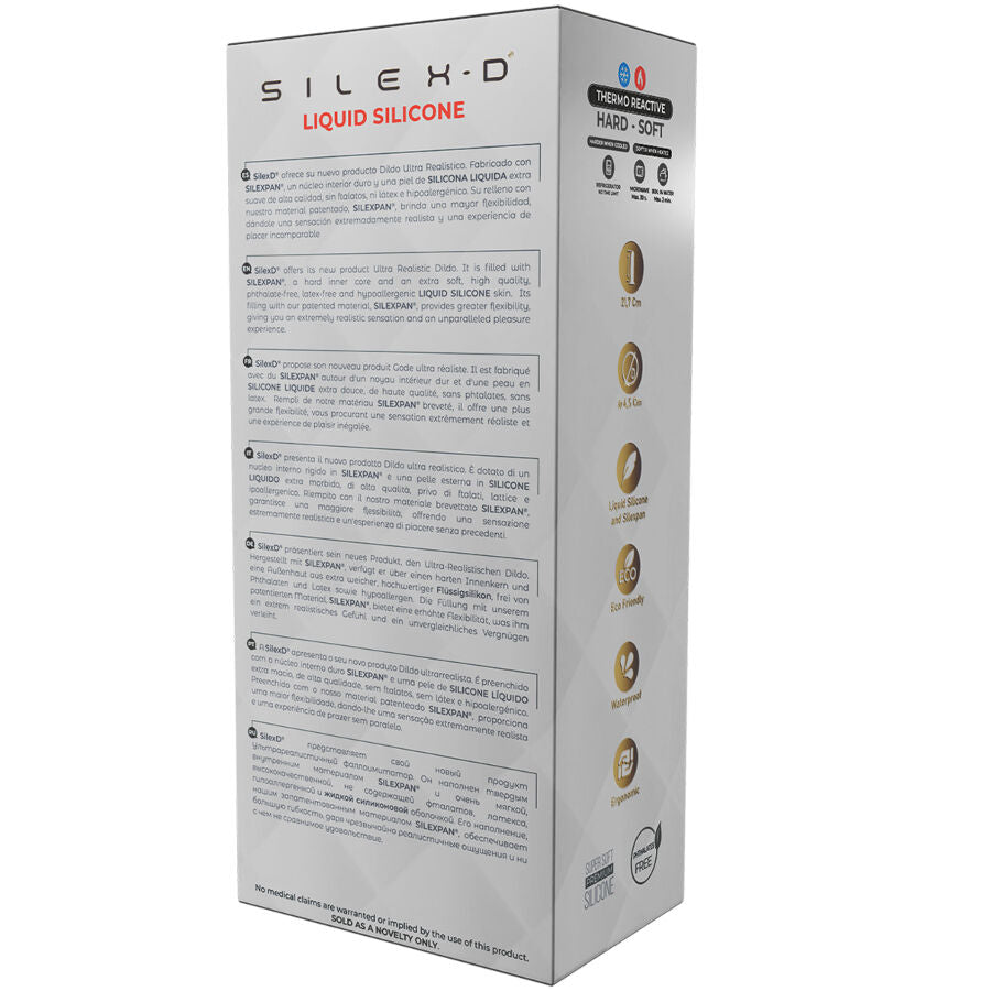 Silexd - pene realístico modelo 9 silicona líquida 22.8 cm
