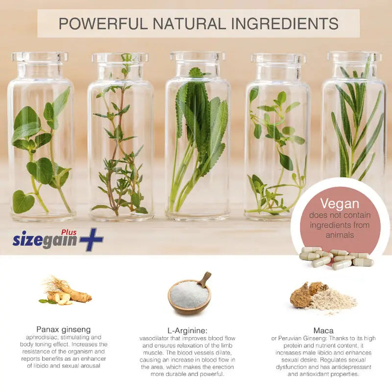 Sizegain plus – complemento alimenticio para aumentar