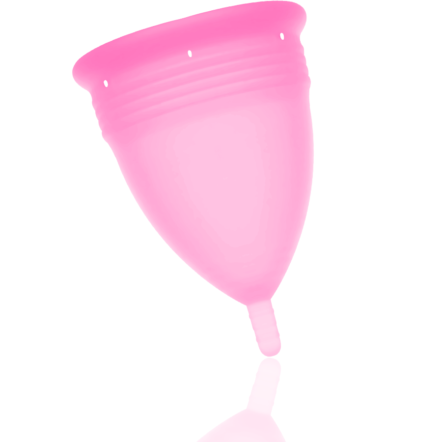 Stercup - copa menstrual fda silicona rosa - talla l