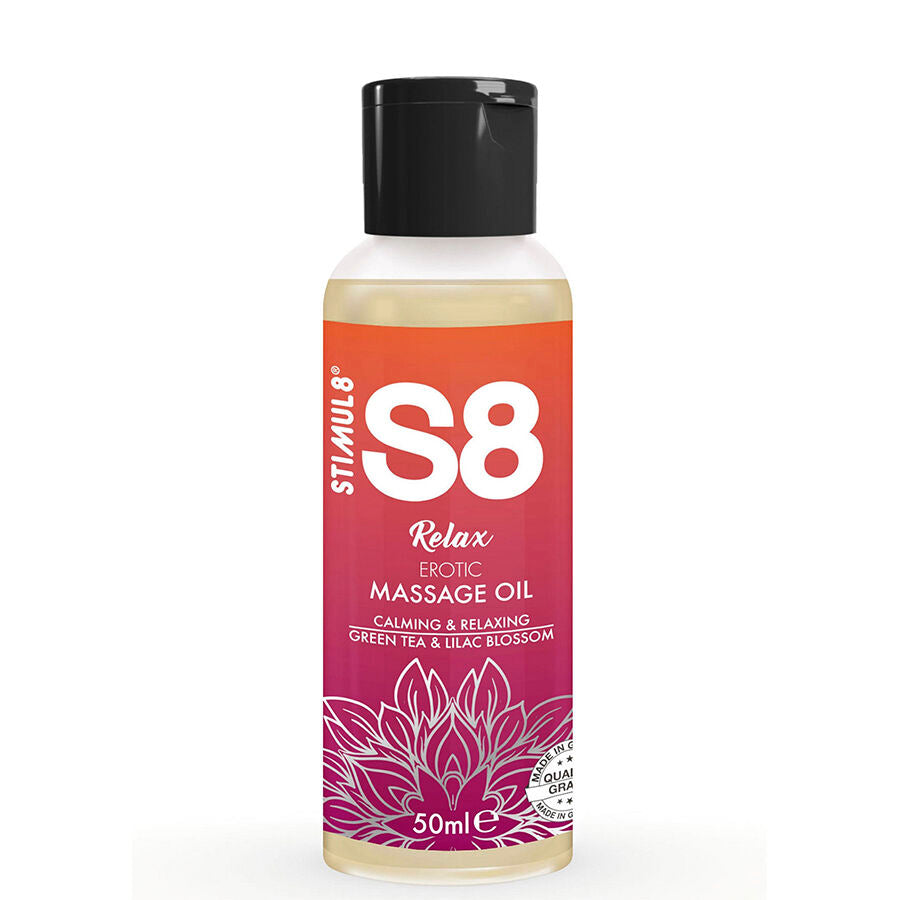 Stimul8 - s8 relax aceite de masaje erótico té verde 50 ml