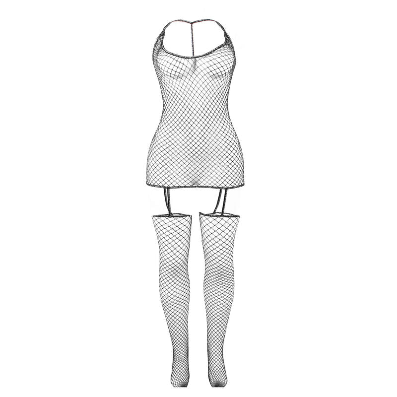 Subblime - 951955 bodystocking de rejilla brillante talla