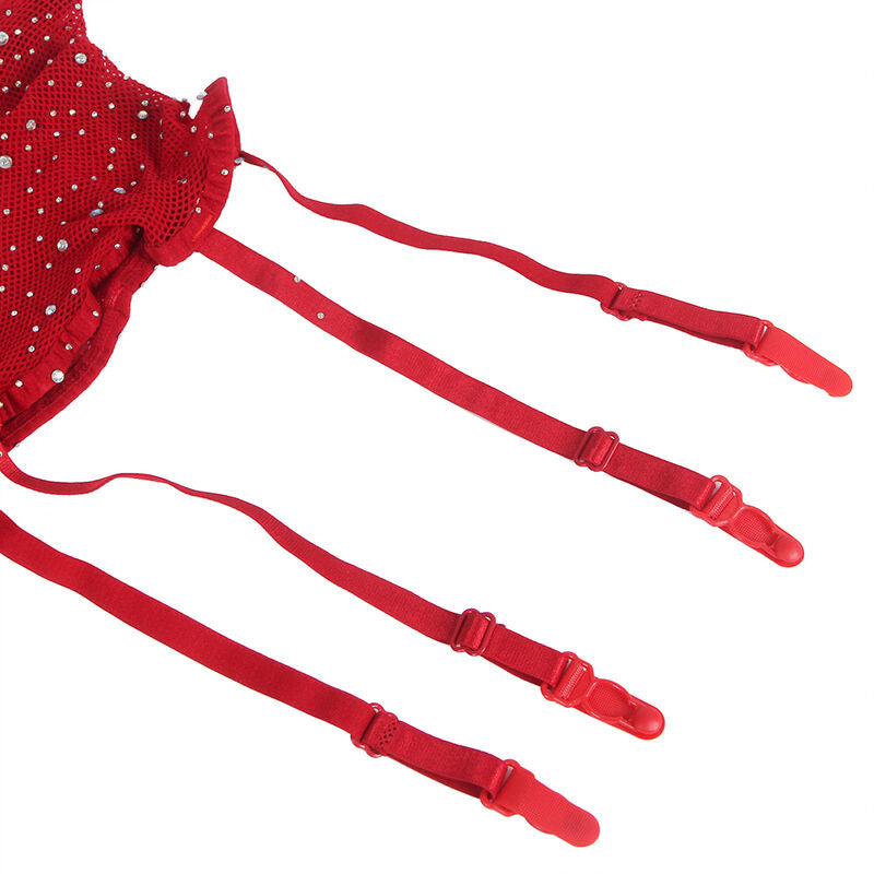 Subblime - 952181 bodystocking de rejilla con guantes