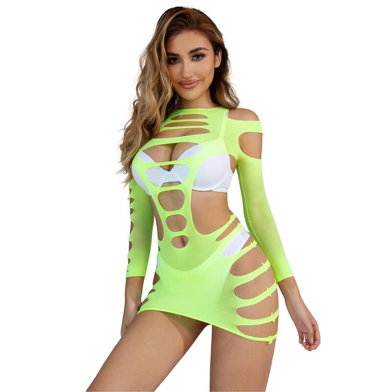 Subblime - 952280 vestido de rejilla elástico manga larga