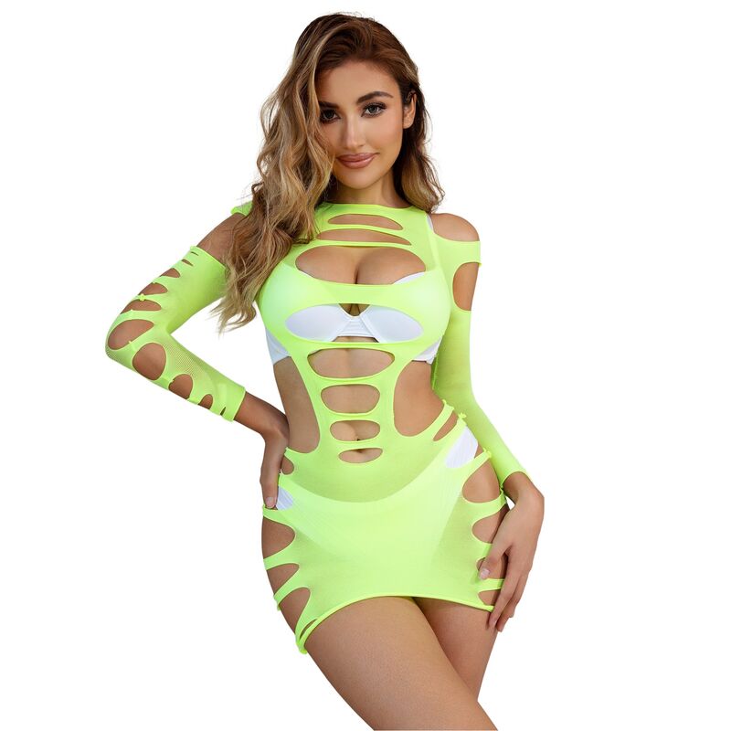 Subblime - 952280 vestido de rejilla elástico manga larga