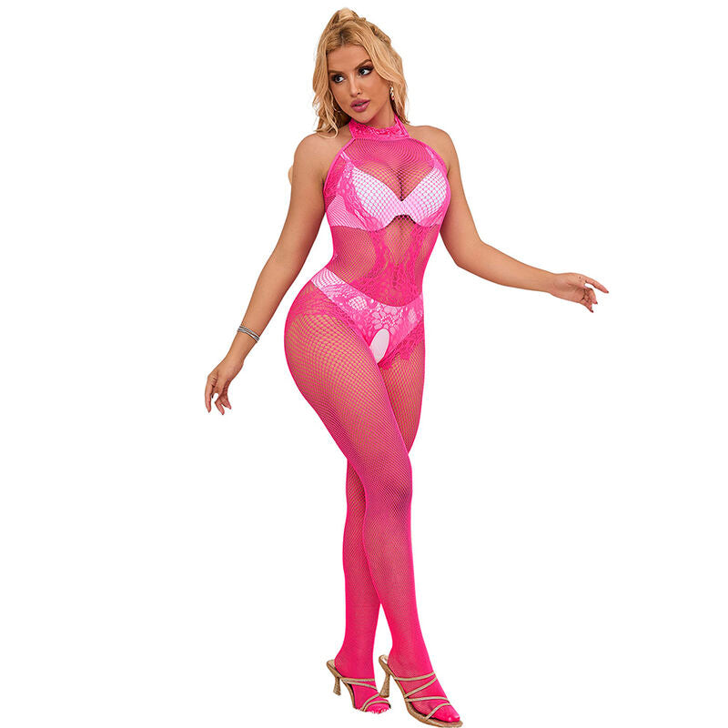 Subblime - 952389 bodystocking crotchless de rejilla