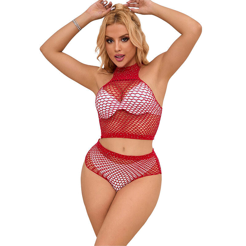 Subblime - 952402 set de rejilla con brillantes rojo talla