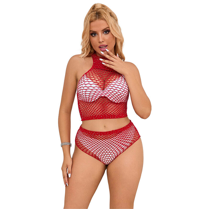 Subblime - 952402 set de rejilla con brillantes rojo talla