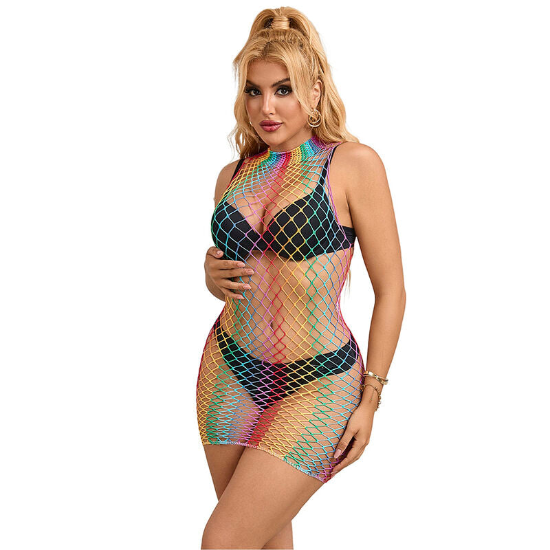 Subblime - 952433 vestido de rejilla sin mangas con cuello