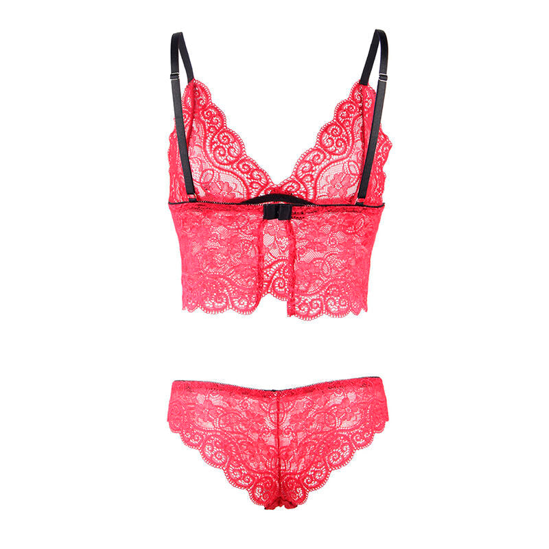 Subblime - 953898 set 3 piezas encaje y saten rojo s/m
