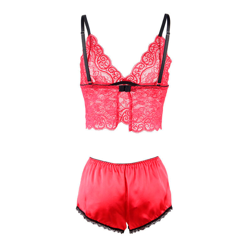 Subblime - 953898 set 3 piezas encaje y saten rojo s/m