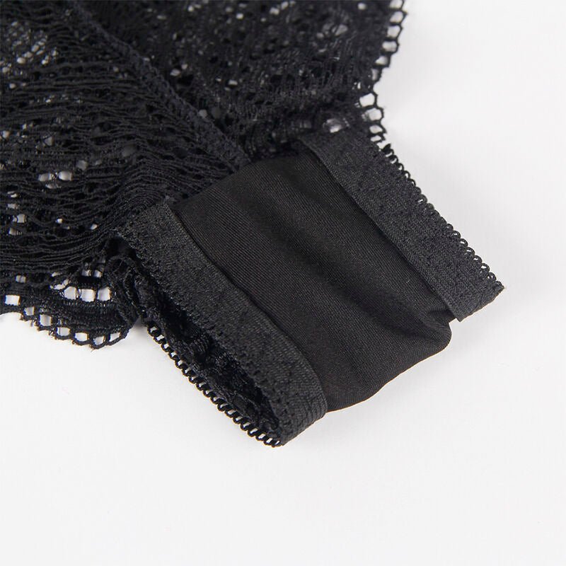 Subblime - 953911 set 3 piezas encaje y saten negro s/m
