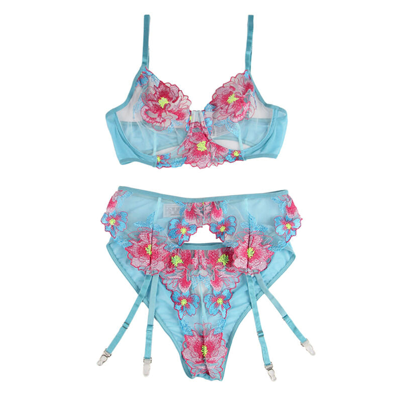 Subblime - 954109 sujetador + panties con liguero diseño