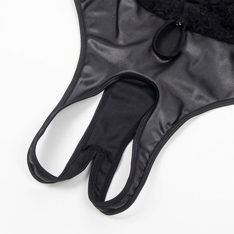 Subblime - 954383 body sexy con ligueros negro s/m