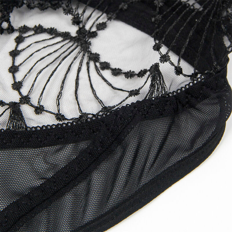 Subblime - 955229 body transparente con encaje hueco negro