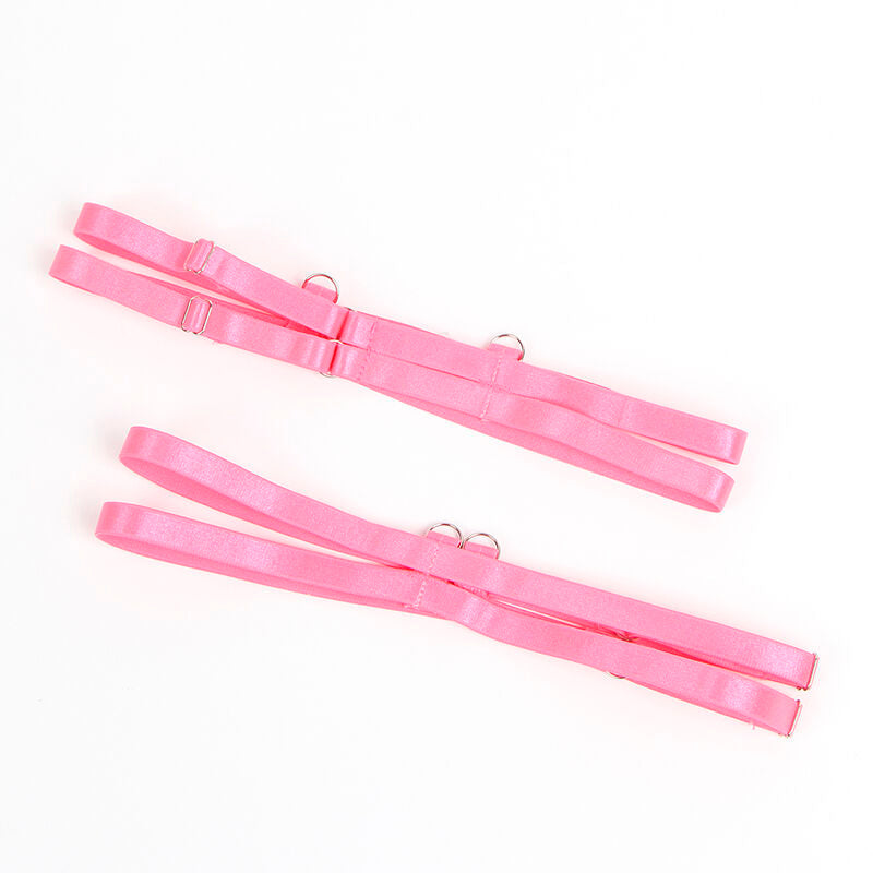 Subblime - 955359 set sujetador con encaje y ligueros rosa