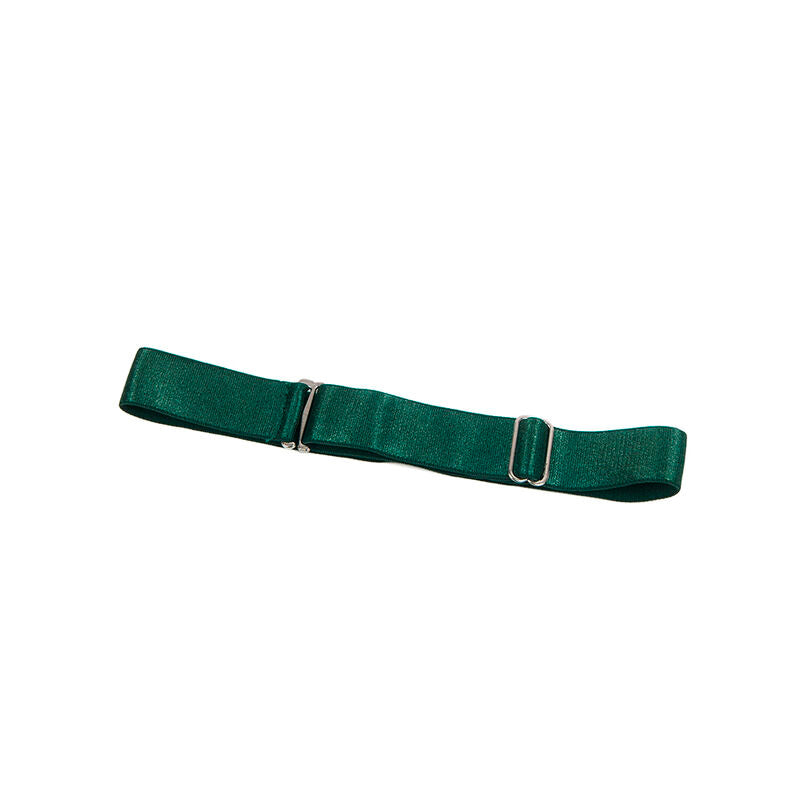 Subblime - 955441 vestido con tirantes de cuero verde l/xl