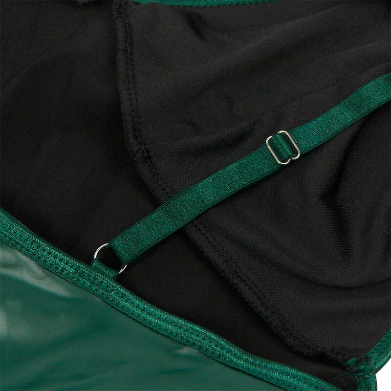 Subblime - 955441 vestido con tirantes de cuero verde l/xl