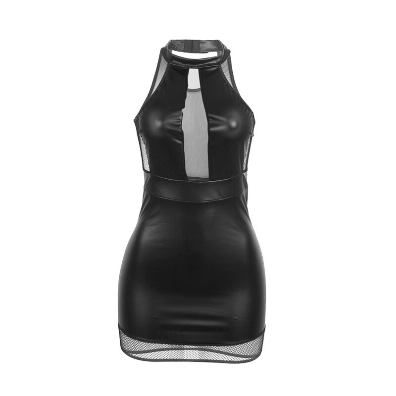 Subblime - 955489 vestido cuello halter con transparencias