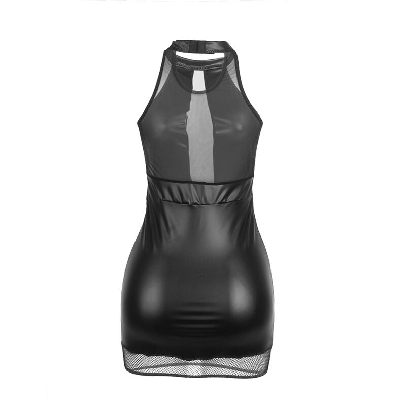Subblime - 955489 vestido cuello halter con transparencias