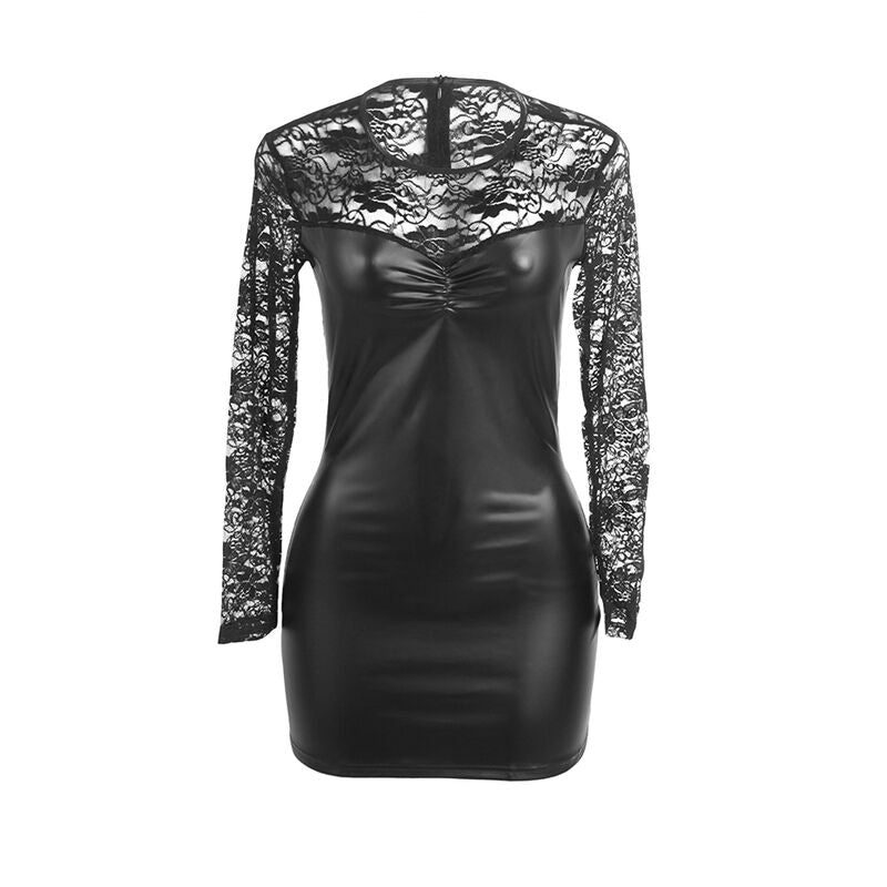 Subblime - 955595 vestido de manga larga con encaje negro