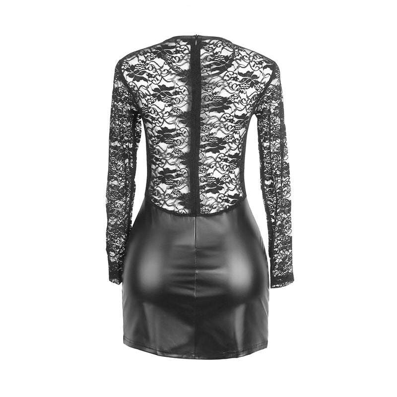 Subblime - 955595 vestido de manga larga con encaje negro