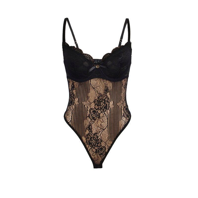 Subblime - 955618 body de encaje con cierre inferior negro