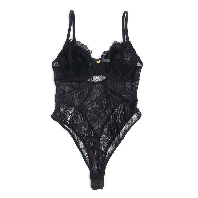 Subblime - 955618 body de encaje con cierre inferior negro