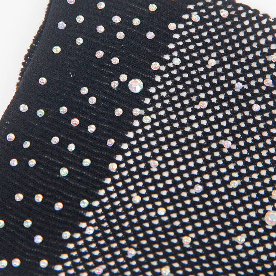 Subblime - 957469 guantes transparentes con brillo negro s/m