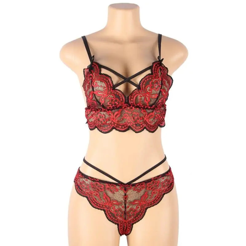 Subblime - set dos piezas top y panties encaje s/m - S/M