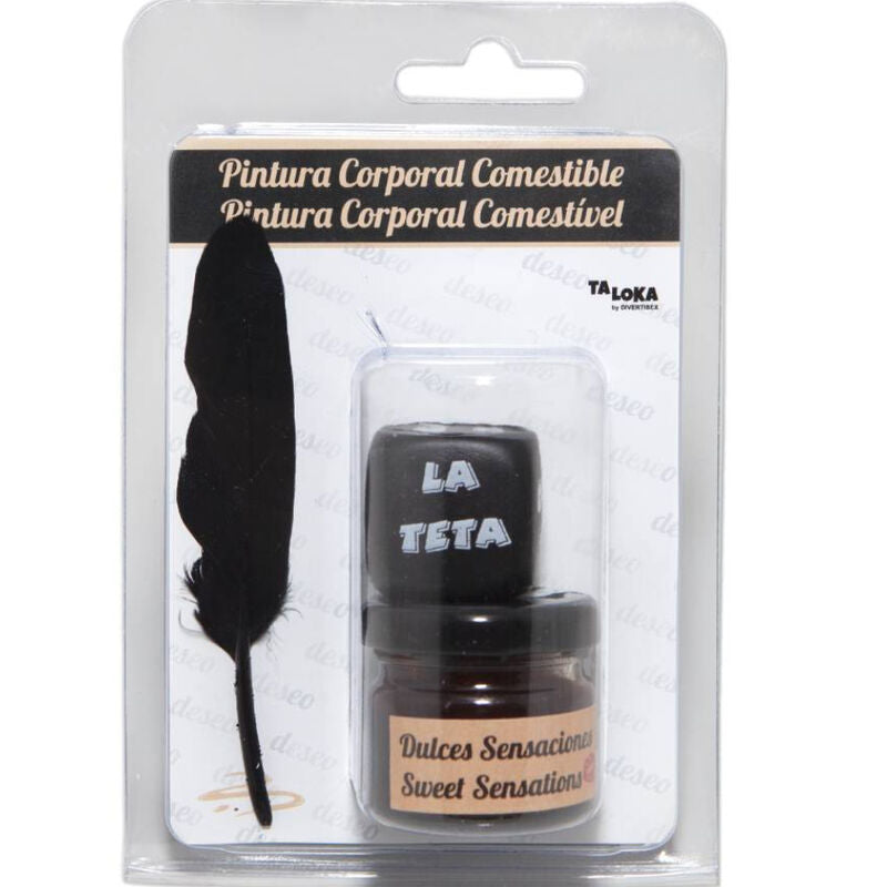 Taloka - pintura corporal comestible sabor chocolate+ dado