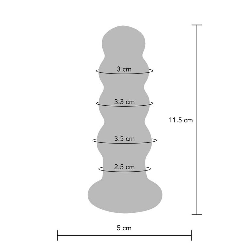 Toyjoy - buttocks the radiant glass buttplug