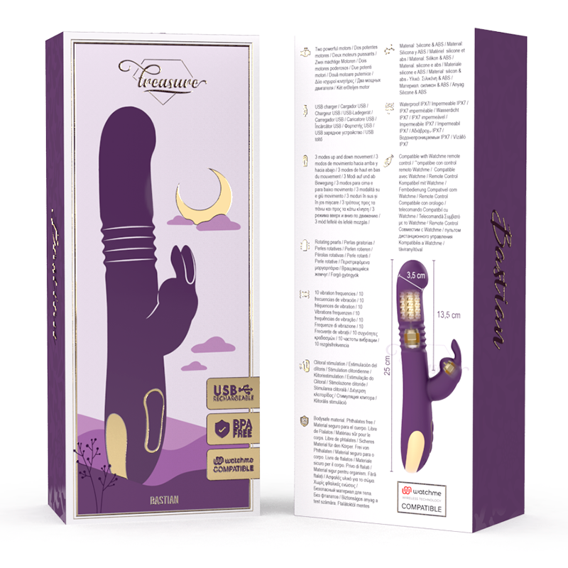 Treasure - bastian rabbit up & down rotator & vibrator