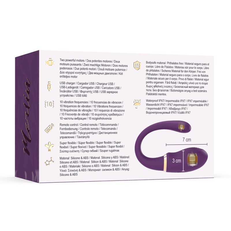 Treasure - merlin double couple vibrator control remoto