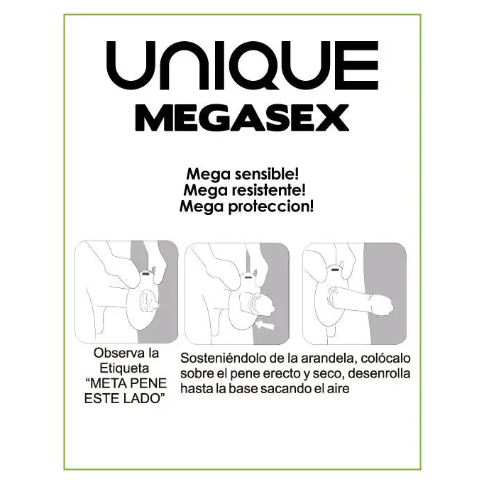 Uniq - megasex preservativos sensitivos con liguero