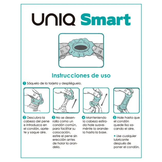 Uniq - smart preservativos pre-erección sin latex 3 unidades