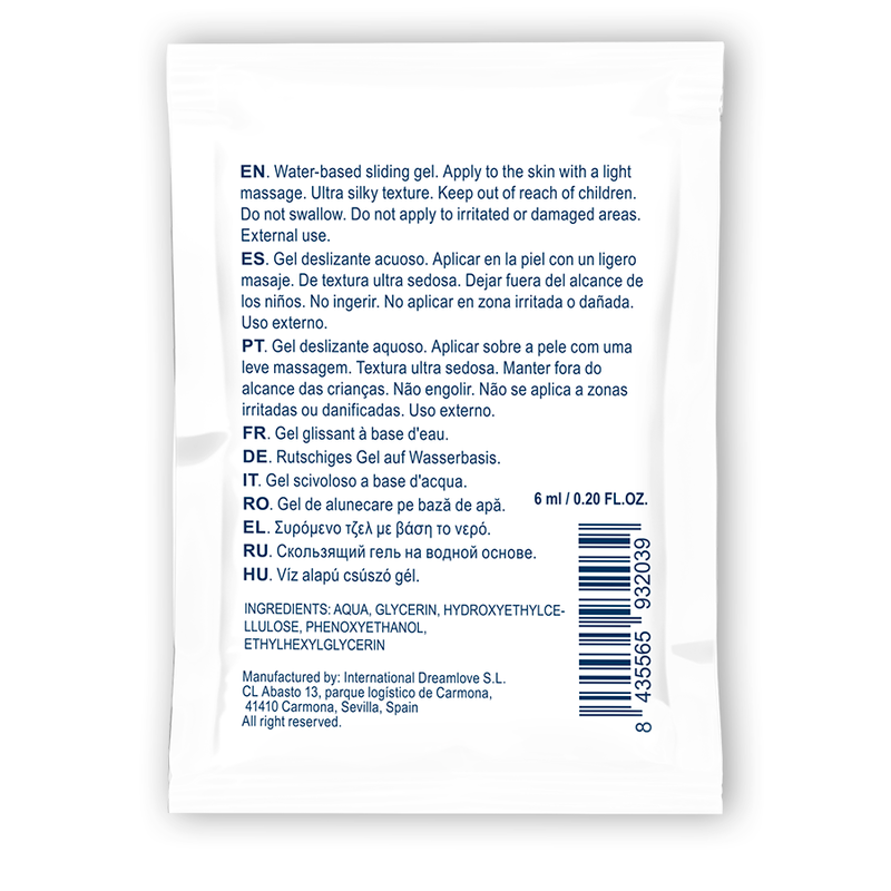 Waterfeel - gel deslizante base agua neutro 6 ml
