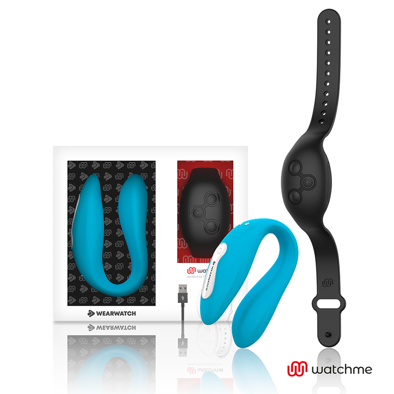 Wearwatch - vibrador dual technology watchme añil / azabache