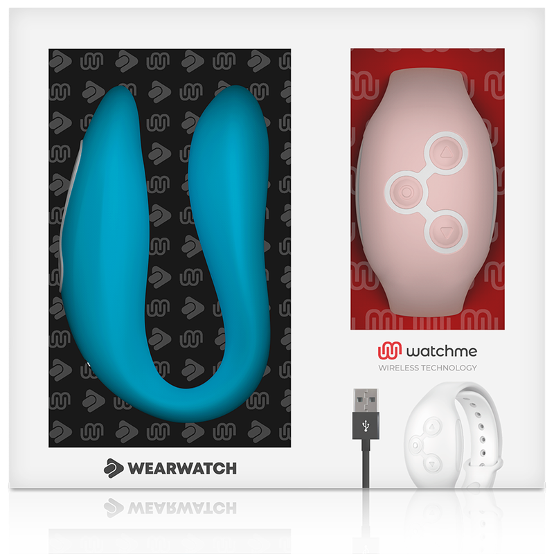 Wearwatch - vibrador dual technology watchme añil / rosa