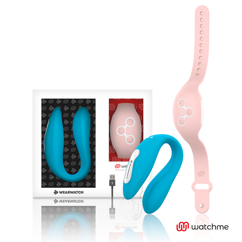 Wearwatch - vibrador dual technology watchme añil / rosa