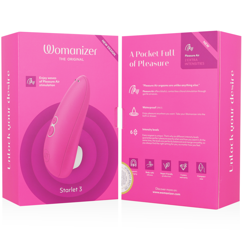 Womanizer - starlet 3 estimulador clítoris rosa