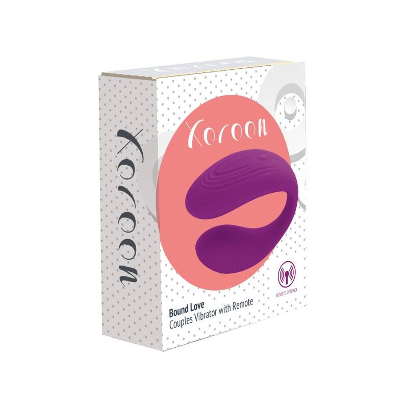 Xocoon - bound love vibrador para parejas morado