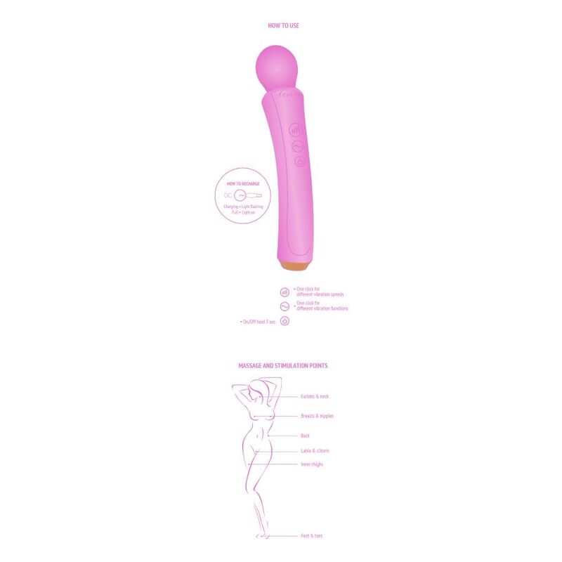 Xocoon - the curved wand fucsia